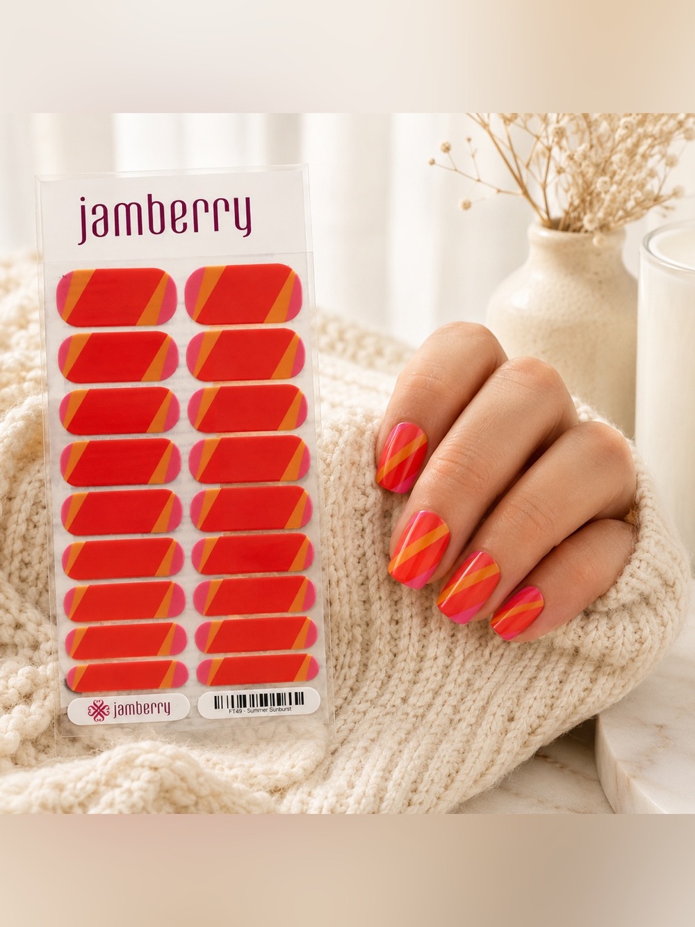 Jamberry Nail Wraps: Summer Sunburst